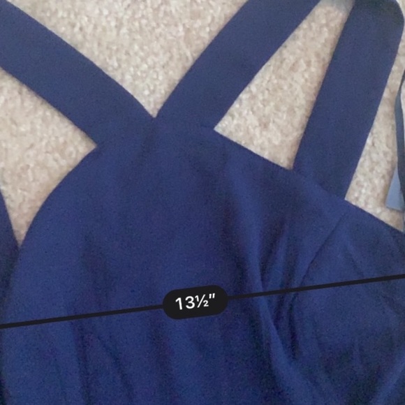 Lulu’s air of romance navy blue maxi formal dress - Picture 4 of 7